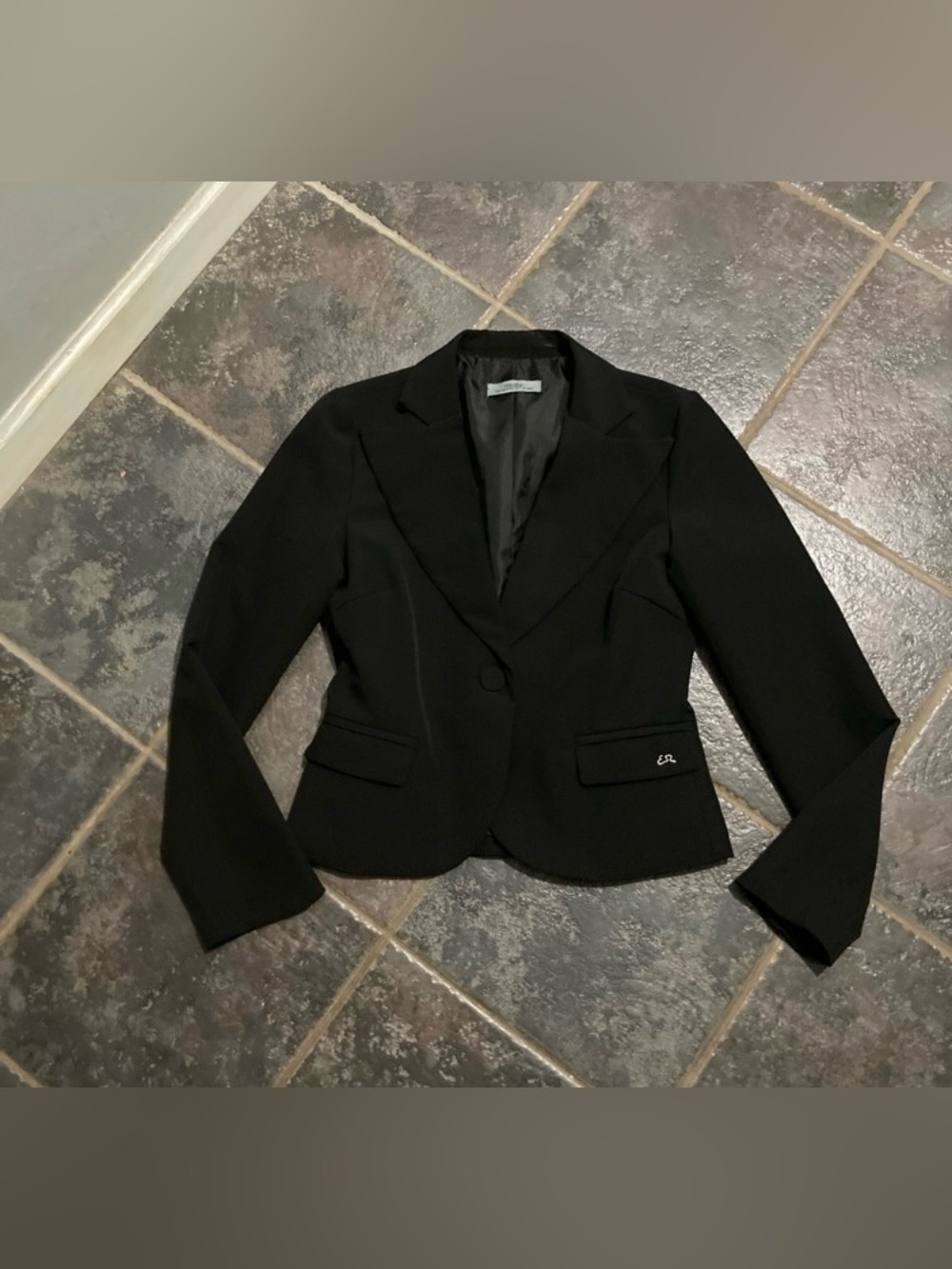 Yes Zee Italian Clothing Brand Black Single Breasted Blazer Size S